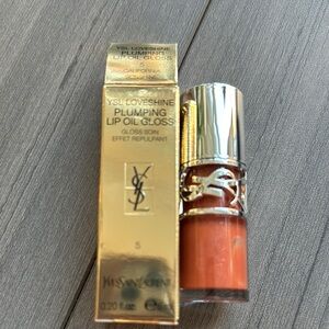 New Yves Saint Laurent Plumping Lip Oil Gloss - California sunshine